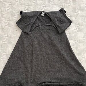 Gray Off-Shoulder Dress